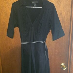 Ann Taylor Black Long Sleeve Dress
